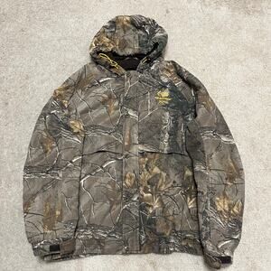 Realtree Camouflage Hunting Jacket Hooded Large